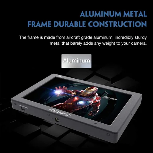Miniatura 7 de FEELWORLD F6 Plus V2+Batería+Bolsa Pantalla Táctil de 6 Pulgadas DSLR Cámara Monitor de Campo con 3D Lut Pequeño Full HD 1920x1080 IPS Pantalla
