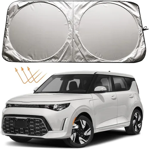 XHRING Parasol para parabrisas para Kia K5 2021-2026 Soul 2010-2025 Sportage 1995-2026 Optima 2011-2020 Seltos 2020-2026 Forte 2019-2026, accesorios