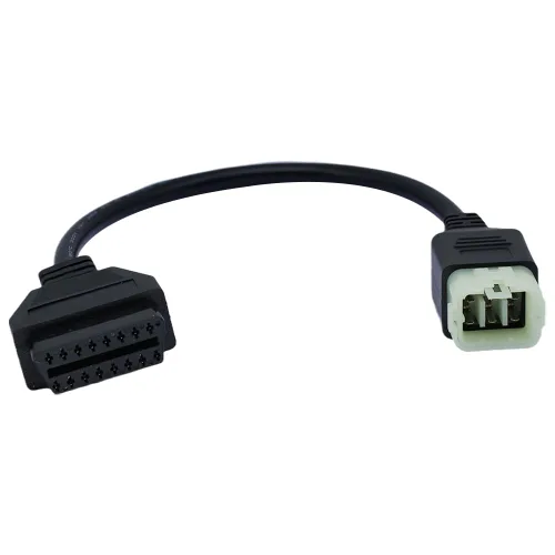 Miniatura 7 de Adaptador de diagnóstico para motocicleta 6Pin a OBD2 OBD2 Cable CANBUS para motocicleta Kawa-Saki, compatible con escáner de diagnóstico