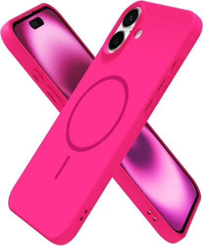 Miniatura 180 de oakxco Funda de silicona Mag Safe para iPhone 17 Pro Max, funda magnética delgada y fina compatible con carga inalámbrica MagSafe, bonita funda Negro