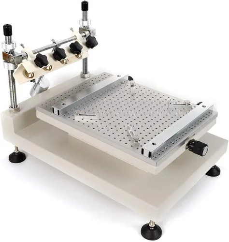 Miniatura 4 de Impresora de la pasta de la soldadura 3040, impresora de la plantilla del PWB de la pantalla de SMT/SMD de la pantalla manual de SMT MAX 250X400MM