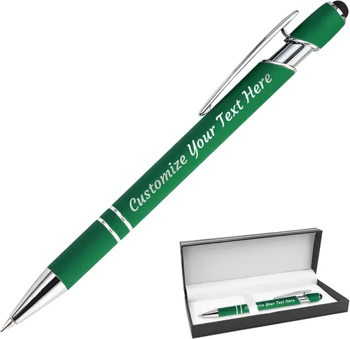 Miniatura 17 de 12 bolígrafos personalizados a granel, bolígrafos personalizados con grabado personalizado con nombre o texto, regalo ideal de aniversario