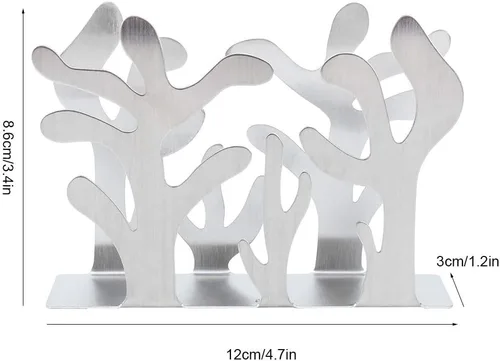 Miniatura 3 de Dispensador de servilletas, soporte independiente de acero inoxidable para cocina, restaurante, mesa