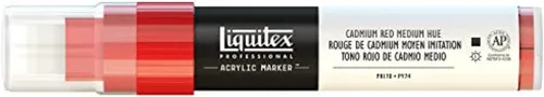 Miniatura 97 de Rotuladores de pintura Liquitex Professional, de punta ancha, Verde fosforescente, 8mm Verde fluorescente