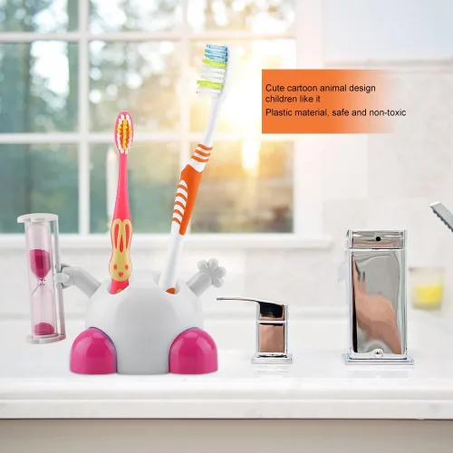 Miniatura 2 de Temporizadores de cepillado de dientes para niños y niños, soporte para cepillo de dientes con temporizador de cuenta regresiva de 3 minutos