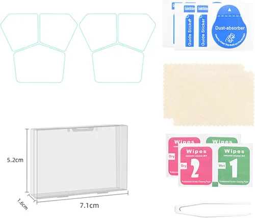 Miniatura 2 de Juego de 2 protectores de pantalla de lente para DJI Mavic 3 Pro Drone 9H de dureza de vidrio templado, accesorio de película protectora
