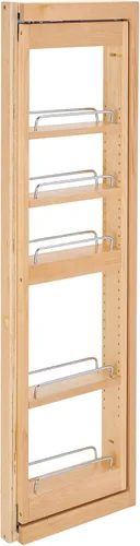 Miniatura 15 de Rev-A-Shelf Organizador de pared extraíble para armario de cocina, organizador de despensa deslizante con cierre suave en varios tamaños, madera