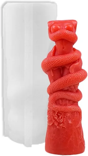 Miniatura 2 de Cestony Moldes de silicona con forma de cara multifacética 3D para velas de bricolaje, pilar de resina, velas de aromaterapia, cera de jabón