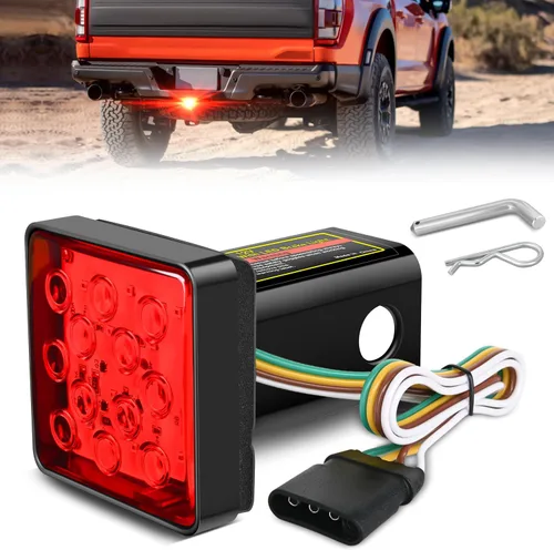 Miniatura 22 de Nilight Luz trasera LED ovalada de 6 pulgadas para remolque, roja, blanca y ámbar, 6 piezas, impermeable, parada, freno, señales de giro, reversa