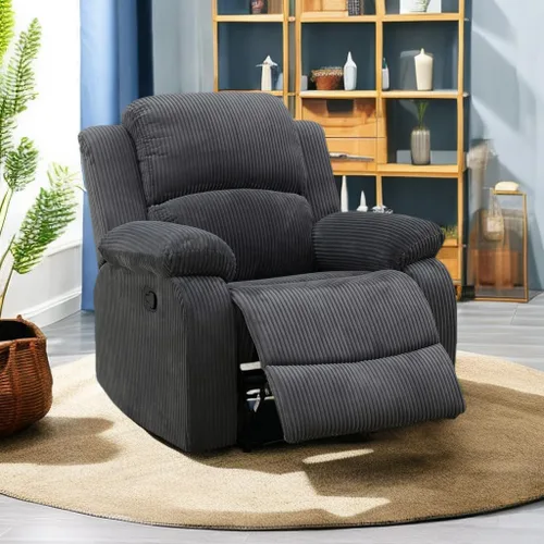 Miniatura 43 de Conjunto de sofá para sala de Estar, sillón reclinable de cuero transpirable, sofá de 3 plazas para cine en casa con portavasos para apartamento