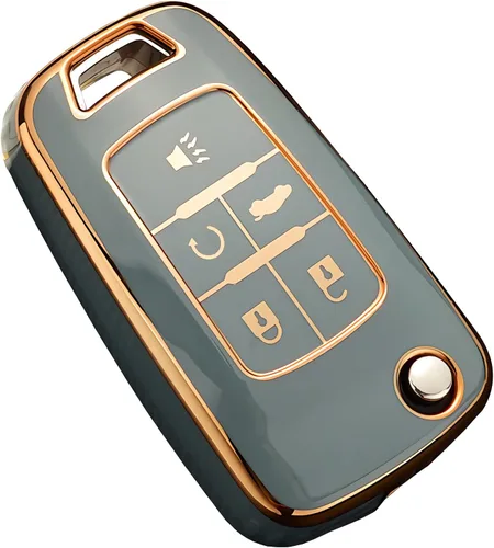 Miniatura 8 de para llavero Chevy, estuche de llave de TPU de protección completa de primera calidad para Chevrolet Equinox Camaro Cruze Malibu Sonic Buick Terrain