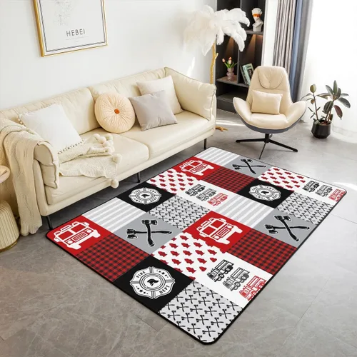 Miniatura 10 de jejeloiu Alfombra de fútbol de 3 x 5 pies, geométrica, para sala de estar, diseño de panal de abeja, alfombra decorativa para fútbol