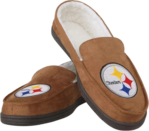 Miniatura 44 de FOCO Mens NFL Team Logo Moccasin Slippers Beige