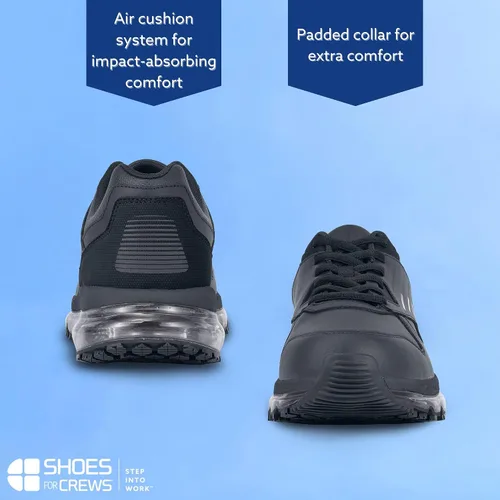 Miniatura 3 de Shoes For Crews Tenis de trabajo antideslizantes para hombre, cómodos, antideslizantes, ideales para servicio de alimentos, atención médica