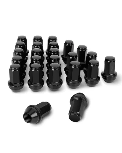 Miniatura 17 de Dynofit Tuercas de llanta OEM de 14 x 2 para F150 2000-2014, tuercas sintonizadoras de acero de fábrica de una sola pieza compatibles con Ford