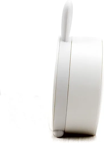 Miniatura 5 de Reloj despertador de silicona silencioso sin tictac para niños, con diseño de animal, para viajes, con luz nocturna (A- conejo blanco)