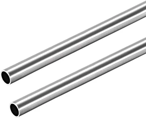 uxcell Tubo redondo de acero inoxidable 304 0.197 in OD 0.016 in espesor de pared 9.843 in longitud tubo recto sin costura 2 piezas