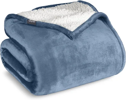 Miniatura 14 de Manta de forro polar de sherpa Bare Home - Tamaño para Lanzar/Viajar - Manta para cama, sofá y sofá cama - Cálida y ligera - Esponjosa y suave