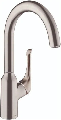 Miniatura 10 de hansgrohe Allegro N 71843001 - Grifo de cocina de arco alto cromado con rociador extraíble, grifo para fregadero de cocina, cromado