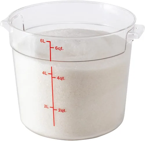 Miniatura 11 de Restaurantware Met Lux - Contenedores de almacenamiento de alimentos de 18 cuartos de galón, 10 recipientes redondos de almacenamiento comercial