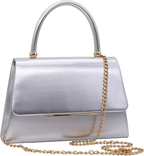 Miniatura 2 de Milisente Bolso de noche para mujer, bolso de mano para fiesta nupcial, bolsos de cóctel y baile de graduación con charol