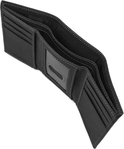 Miniatura 6 de Timberland Cartera triple de cuero genuino con bloqueo RFID para hombre