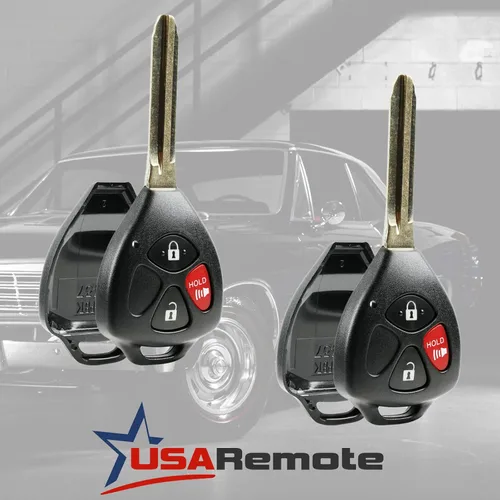 Miniatura 2 de Carcasa para llavero Scion Toyota Pontiac 2006-2014 y almohadilla para control remoto sin llave (HYQ12BBY, MOZB41TG, GQ4-29T), juego de 2