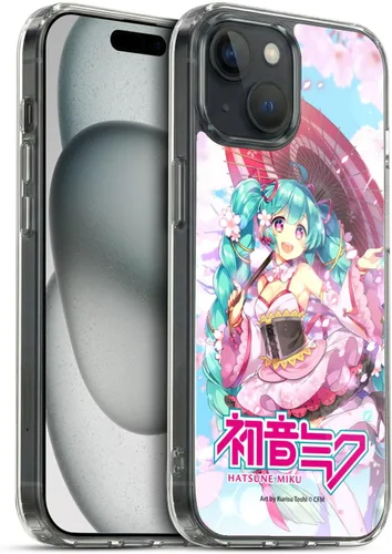 Miniatura 209 de Head Case Designs Licencia Oficial Hatsune Miku Gráficos Lindos Carcasa de Gel [Protección de Grado Militar] Compatible con Apple iPhone 7