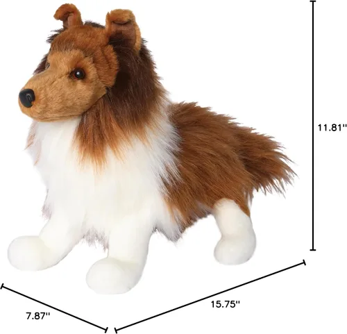 Miniatura 2 de Douglas Whispy Sheltie Perro de las Islas Shetland de peluche Animal de juguete