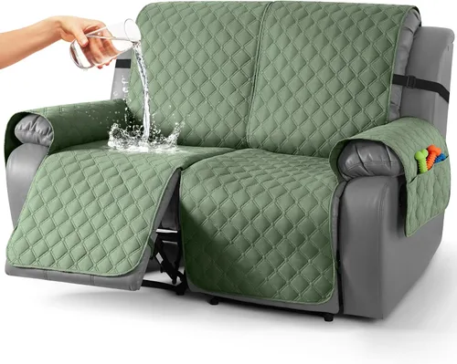 Miniatura 60 de TAOCOCO Fundas reclinables 100% impermeables, con correas para las piernas, funda de sofá reclinable reversible para silla reclinable, protector