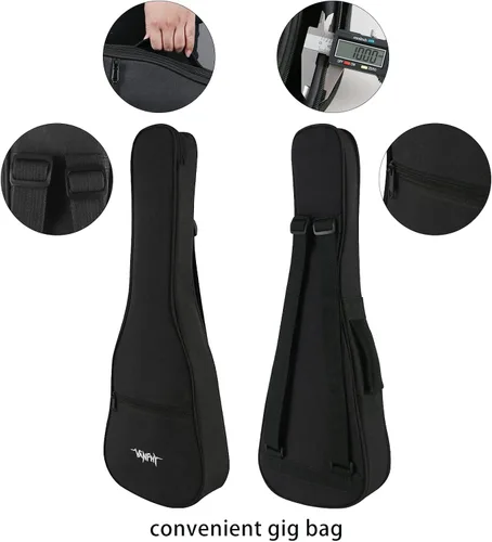 Miniatura 6 de Ukelele de concierto profesional de 23 pulgadas Uku Sapele Ukelele para adultos principiantes hawaianos Uke viene con kit de ukelele de iniciación