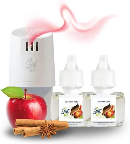 Miniatura 9 de Scent Fill Ambientador Enchufable de Naranja y Clavo, Repuestos de Aceite Perfumado, 2 Repuestos + Difusor