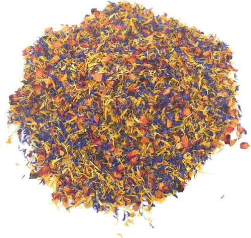 Miniatura 8 de Mezcla de flores de primavera – Flores comestibles – Rosa, aciano y caléndula – Todo natural, delicias de grado culinario (0.35 onzas) – Calidad