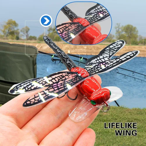 Miniatura 4 de Señuelos de pesca Topwater Señuelos simulación conjunto con ganchos para herramientas de pesca al aire libre