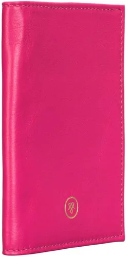 Miniatura 3 de Maxwell Scott - Funda para pasaporte de piel de lujo, diseño de napa de Prato, hecho a mano en Italia, Rosado, Cartera de viaje