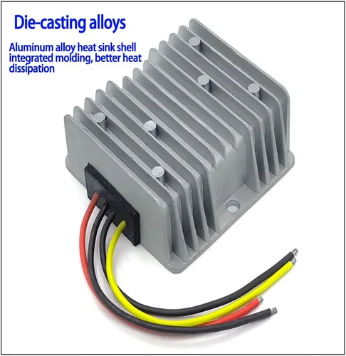 Miniatura 3 de 12V-55V a 5V 10A 50W convertidor DC marino impermeable epoxi sellado para buscador de peces GPS barco