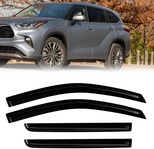 Miniatura 50 de Protectores de lluvia de ventana para Ford F150 SuperCab 2004-2014 2 piezas deflector de ventana para 09-14 F-150 con 2 puertas delanteras