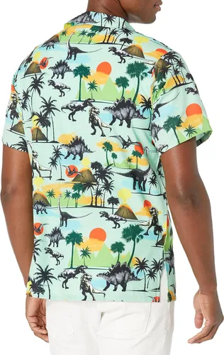 Miniatura 4 de Funny Guy Mugs Mens Hawaiian Print Button Down Short Sleeve Shirt
