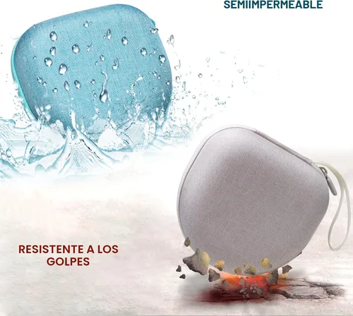 Miniatura 5 de Funda de auriculares para niños compatible con iClever BTH12 / HS19 / BTH26 / JoySpark-T5 / Candy Bila BH03 / EarFun/IMYB/MIDOLA MD-B01 / noot Azul