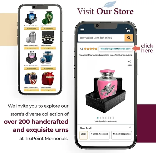 Miniatura 7 de Trupoint Memorials Urnas pequeñas para recuerdo de cenizas humanas, mini urna de cremación decorativa para hombres y mujeres adultos, juego de 4