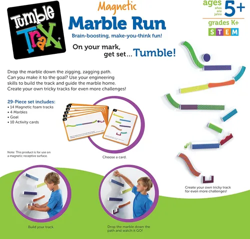 Miniatura 7 de Pista magnética para bolitas Learning Resources Tumble Trax