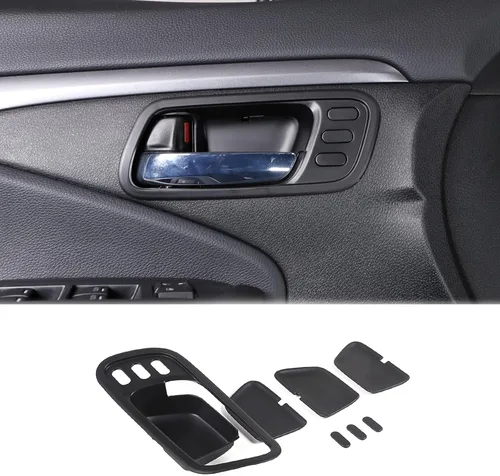 Miniatura 8 de Cubierta interior de la manija de la puerta para Honda Pilot 2016-2022, 4 piezas de material ABS de material ABS accesorios protectores de marco