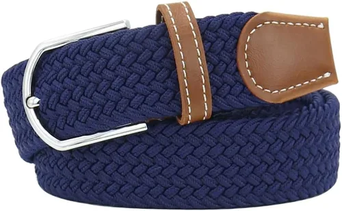 Miniatura 17 de Mixed Color Woven Stretch Braided Belts for Men and Women Fashion Elastic Belts