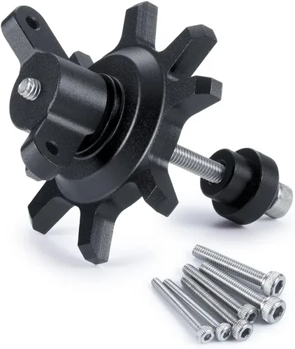 RCLIONS 1.9/2.2 pulgadas RC Beadlock Rueda Hub Instalación y eliminación de neumáticos Conjunto de herramienta para TRX4 SCX10 1/10 RC Crawler Negro