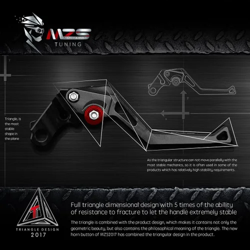 Miniatura 6 de MZS Palancas de freno y embrague de motocicleta negras cortas ajustables CNC compatibles con EX650 ER-6F ER-6N 2009-2016 / KLE650 KLE 650 2009-2014