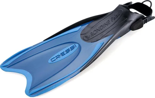 Miniatura 6 de Cressi Palau Aletas de natación ajustables con tacón abierto para snorkel, color azul 2-Azul