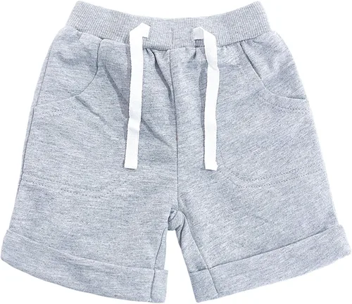 Miniatura 5 de SOBOWO Pantalones cortos deportivos de verano para bebés niños y niñas, paquete de 3 unidades, pantalones deportivos de algodón sólido, pantalones