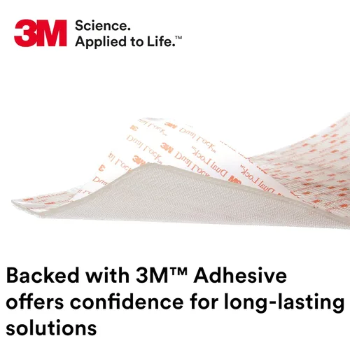 Miniatura 5 de 3M Sujetadores resellables de doble bloqueo SJ3560, tipo 250, transparentes, 1 pulgada x 50 yardas, uso industrial, cierre a presión, fuerte