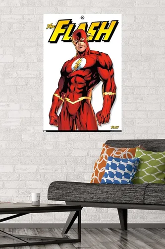 Miniatura 2 de DC Comics The Flash Feature Series - Póster de pared, 34 pulgadas de largo x 22.4 pulgadas de ancho, versión premium sin marco