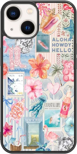 Miniatura 424 de Funda de teléfono de playa de verano a prueba de golpes y protectora con hibisco, bonitas fundas de teléfono para iPhone XR jamaica (Hibiscus Flower)